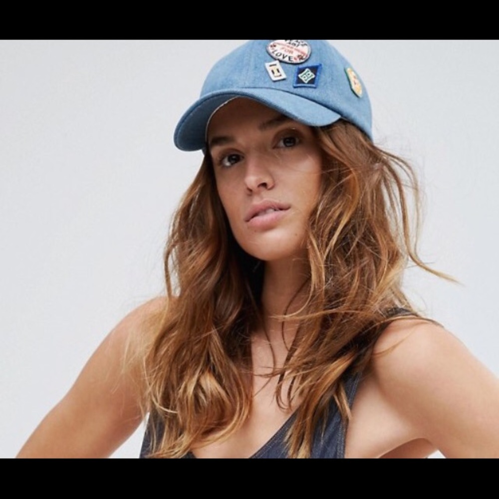 Tommy x Gigi Hadid Denim Patch Baseball Cap
